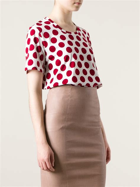 burberry red polka dot shirt|Burberry store online.